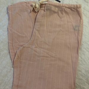 Ralph Lauren pink stripe pj pajama lounge pants XL